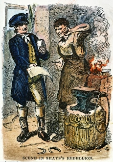 Blacksmith with Writ of Attachment, Colored Print