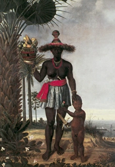 BRAZIL: BLACK WOMAN, 1641. Brazilian woman, originating in Congo or Angola. Oil on canvas BRAZIL: BLACK WOMAN, 1641. Brazilian woman, originating in Congo or Angola. Oil on canvas