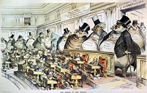 CARTOON: ANTI-TRUST, 1889. The Bosses of the Senate. American anti-trust cartoon, 1889, by Joseph Keppler