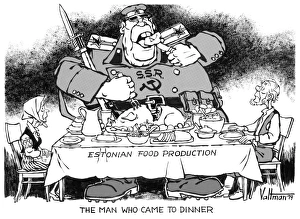 CARTOON: ESTONIA, 1979. The man who came to dinner CARTOON: ESTONIA, 1979. The man who came to dinner