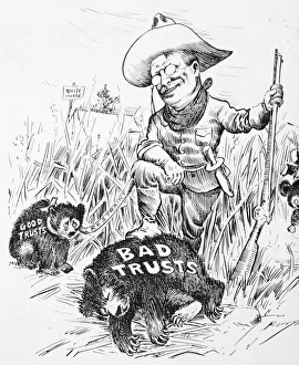 Cartoon of Theodore Roosevelt, c1909, by Clifford Berryman Cartoon of Theodore Roosevelt, c1909, by Clifford Berryman