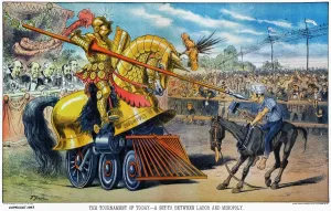 Print of CARTOON: MONOPOLIES, 1883