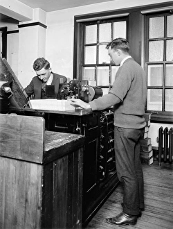 Granger Art On Demand Prints: CENSUS TABULATOR. American workers counting census data, early 20th century