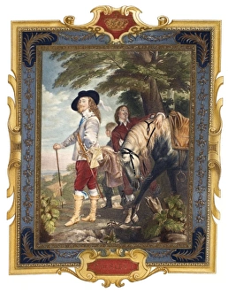 CHARLES I (1600-1649). King of Great Britain and Ireland, 1625-1649. Lithograph CHARLES I (1600-1649). King of Great Britain and Ireland, 1625-1649. Lithograph