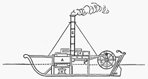 Steamship History Prints: CHARLOTTE DUNDAS, 1801. The Charlotte Dundas