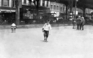 CHILD LABOR: BOOTBLACK, 1924. Jimmie, a seven-year-old bootblack, working on Canal CHILD LABOR: BOOTBLACK, 1924. Jimmie, a seven-year-old bootblack, working on Canal
