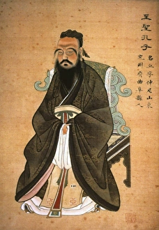 Chinese philosopher. Gouache on paper, c1770 Chinese philosopher. Gouache on paper, c1770