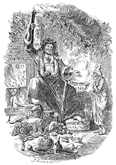A CHRISTMAS CAROL. The second of the three spirits, the Ghost of Christmas Present A CHRISTMAS CAROL. The second of the three spirits, the Ghost of Christmas Present