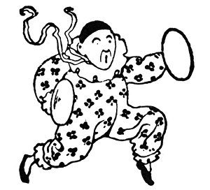 Clown Costume Design Prints: Circus Clown