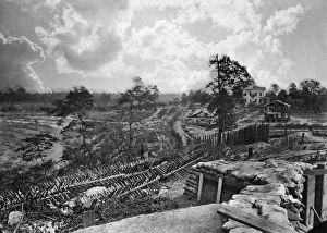 CIVIL WAR: ATLANTA, c1863. Rebel works in front of Atlanta, Georgia. Photograph, c1863 CIVIL WAR: ATLANTA, c1863. Rebel works in front of Atlanta, Georgia. Photograph, c1863
