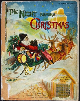 Cover of a late 19th century edition of Clement Clarke Moores The Night Before Christmas Cover of a late 19th century edition of Clement Clarke Moores The Night Before Christmas