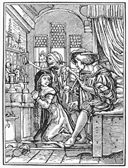 DANCE OF DEATH, 1538. Death and the Canoness DANCE OF DEATH, 1538. Death and the Canoness