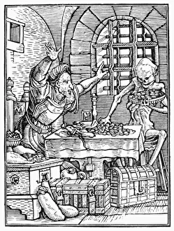 DANCE OF DEATH, 1538. Death and the Miser DANCE OF DEATH, 1538. Death and the Miser
