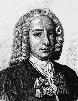 DANIEL BERNOULLI (1700-1782). Swiss mathematician. Aquatint after a contemporary portrait DANIEL BERNOULLI (1700-1782). Swiss mathematician. Aquatint after a contemporary portrait
