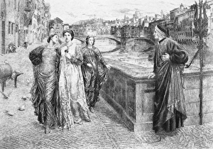 DANTE AND BEATRICE. The first meeting of Alighieri Dante and Beatrice DANTE AND BEATRICE. The first meeting of Alighieri Dante and Beatrice