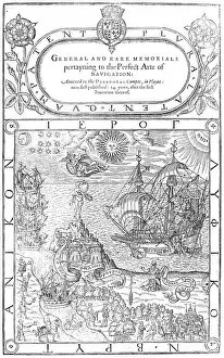Images Dated 29th December 2006: DEE: NAVIGATION, 1577. Title page of General and Rare Memorials pertayning to