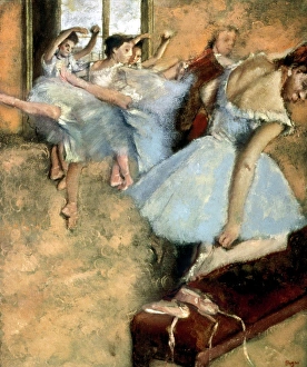 DEGAS: BALLET CLASS, c1880. A Ballet Class. Oil on canvas by Edgar Degas, c1880 DEGAS: BALLET CLASS, c1880. A Ballet Class. Oil on canvas by Edgar Degas, c1880