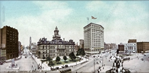 DETROIT, c1900. View of Campus Martius Park in Detroit, Michigan. Photograph, c1900 DETROIT, c1900. View of Campus Martius Park in Detroit, Michigan. Photograph, c1900
