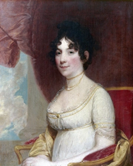 DOLLEY PAYNE TODD MADISON (1768-1849). Wife of President James Madison. Oil on canvas DOLLEY PAYNE TODD MADISON (1768-1849). Wife of President James Madison. Oil on canvas