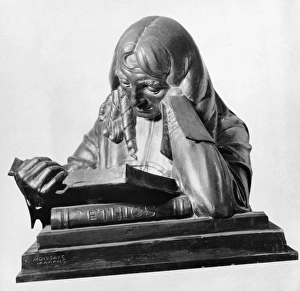 Dutch philosopher. Bronze bust by Moissaye Marans, early 20th century Dutch philosopher. Bronze bust by Moissaye Marans, early 20th century