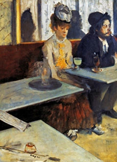 Edgar Degas: At the Cafe, or The Absinthe Drinker. Oil on canvas, 1873 Edgar Degas: At the Cafe, or The Absinthe Drinker. Oil on canvas, 1873