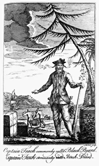 EDWARD TEACH (?-1718). English pirate, known as Blackbeard EDWARD TEACH (?-1718). English pirate, known as Blackbeard