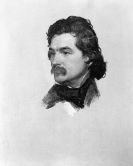 EDWIN WHITE (1817-1877). American painter. Painting by George A. Baker, 19th century EDWIN WHITE (1817-1877). American painter. Painting by George A. Baker, 19th century