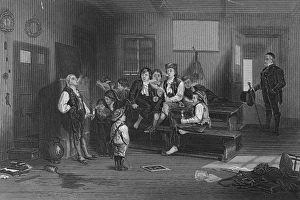 Vintage Classroom Scene Prints: ELEMENTARY SCHOOL: PLAY. The school at play