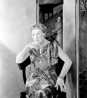 ELIZABETH BOWEN (1899-1973). Irish writer. Canvas, 1969, by Andr