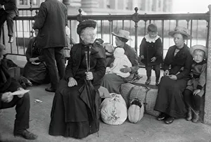 ELLIS ISLAND, c1910. A Dutch family at Ellis Island. Photograph, c1910 ELLIS ISLAND, c1910. A Dutch family at Ellis Island. Photograph, c1910