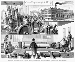 American Engineering History Prints: ENGINE CONSTRUCTION ROOM