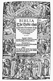 ENGLISH BIBLE, 1535. First printed English Bible, Miles Coverdales translation of 1535 ENGLISH BIBLE, 1535. First printed English Bible, Miles Coverdales translation of 1535