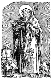ERGOTISM, 1540. A victim of ergotism (St. Anthonys Fire) appealing to St. Anthony for aid ERGOTISM, 1540. A victim of ergotism (St. Anthonys Fire) appealing to St. Anthony for aid