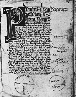 EUCLID: ELEMENTS. A page from Euclids Elements, translated by English scholar EUCLID: ELEMENTS. A page from Euclids Elements, translated by English scholar