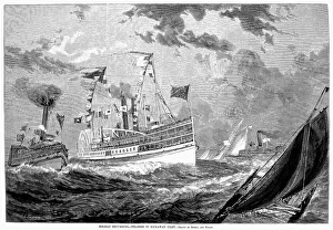 Late 19th Century Travel Prints: EXCURSION STEAMERS, 1878