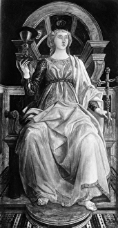 FAITH, 15th CENTURY. Allegory of Faith. Oil on panel by Piero and Antonio Pollaiuolo FAITH, 15th CENTURY. Allegory of Faith. Oil on panel by Piero and Antonio Pollaiuolo