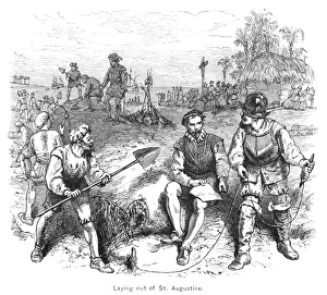 Pedro Menendez de Aviles Founding St. Augustine Print