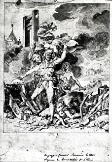 FRENCH REVOLUTION ALLEGORY. The Bloody Sans-Culottes FRENCH REVOLUTION ALLEGORY. The Bloody Sans-Culottes