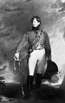GEORGE IV (1762-1830). King of Great Britain and Ireland, 1820-1830. Oil on canvas GEORGE IV (1762-1830). King of Great Britain and Ireland, 1820-1830. Oil on canvas