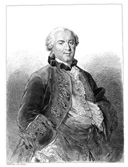 GEORGES LOUIS de BUFFON (1707-1788). French naturalist. Etching, French, 1838 GEORGES LOUIS de BUFFON (1707-1788). French naturalist. Etching, French, 1838