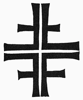 GERMAN CROSS Print: Four interconnected F's forming a cross