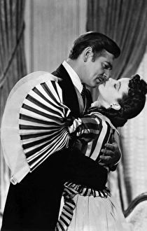 GONE WITH THE WIND, 1939. Vivien Leigh and Clark Gable in a scene from the film GONE WITH THE WIND, 1939. Vivien Leigh and Clark Gable in a scene from the film