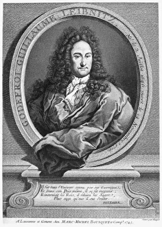 GOTTFRIED von LEIBNIZ (1646-1716). Baron Gottfried Wilhelm von Leibniz. German philosopher and mathematician GOTTFRIED von LEIBNIZ (1646-1716). Baron Gottfried Wilhelm von Leibniz. German philosopher and mathematician