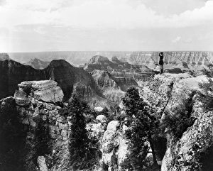 GRAND CANYON, c1922. A view of the Grand Canyon in Arizona, from Bright Angel Point GRAND CANYON, c1922. A view of the Grand Canyon in Arizona, from Bright Angel Point
