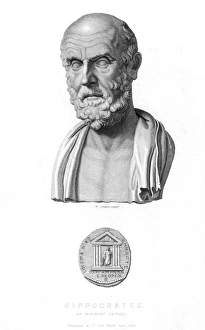 Greek physician. Steel engraving, English, 1839 Greek physician. Steel engraving, English, 1839