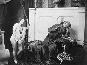 GUERIN: SULTAN AND HAREM. The Sultan in His Harem. A humorous study, c1900, by the St GUERIN: SULTAN AND HAREM. The Sultan in His Harem. A humorous study, c1900, by the St