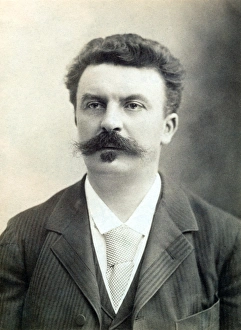 GUY de MAUPASSANT (1850-1893). French writer. Original cabinet photograph by Nadar GUY de MAUPASSANT (1850-1893). French writer. Original cabinet photograph by Nadar