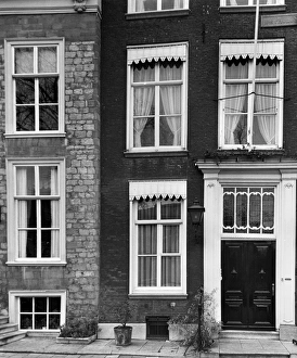 THE HAGUE: TOWN HOUSE. Narrow town house, 19th century, in a street near the center of The Hague THE HAGUE: TOWN HOUSE. Narrow town house, 19th century, in a street near the center of The Hague
