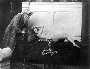 HAREM, c1900. The Sultan in his Harem. Humorous study by the St HAREM, c1900. The Sultan in his Harem. Humorous study by the St