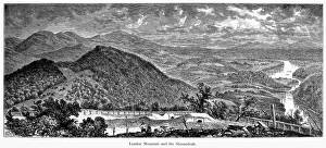 HARPER'S FERRY. View of Loudon Mountain and the Shenandoah River at Harpers Ferry HARPER'S FERRY. View of Loudon Mountain and the Shenandoah River at Harpers Ferry